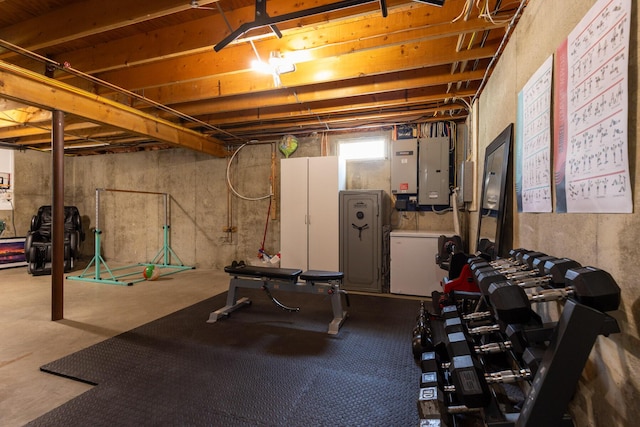 352 River Rd, Eliot, ME 03903 - exercise room with electric panel