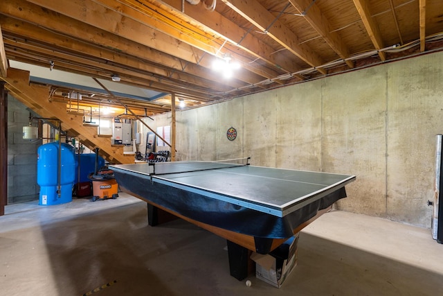 352 River Rd, Eliot, ME 03903 - game room featuring concrete floors