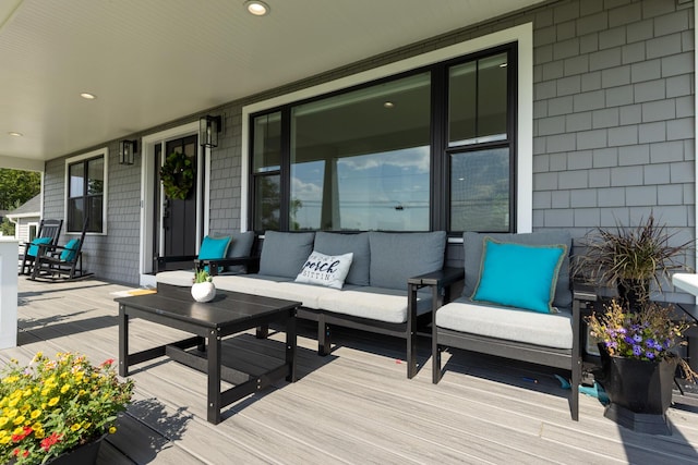 352 River Rd, Eliot, ME 03903 - deck with an outdoor living space