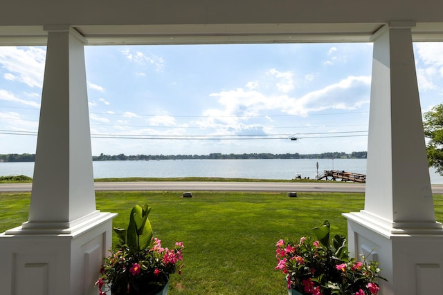 352 River Rd, Eliot, ME 03903 - view of grassy yard featuring a water view