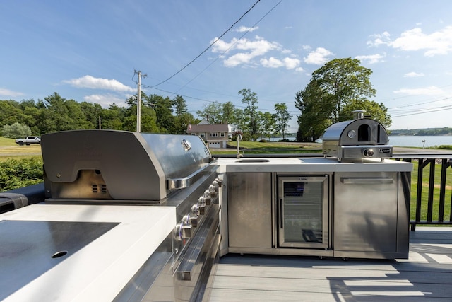 352 River Rd, Eliot, ME 03903 - view of patio / terrace with area for grilling and beverage cooler