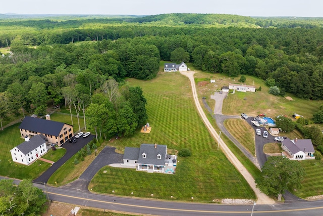 352 River Rd, Eliot, ME 03903 - aerial view of property and surrounding area with a forest