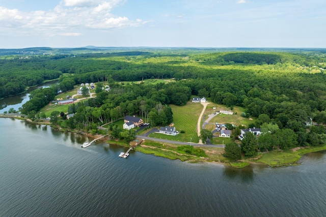 352 River Rd, Eliot, ME 03903 - aerial overview of property's location featuring a heavily wooded area and a nearby body of water