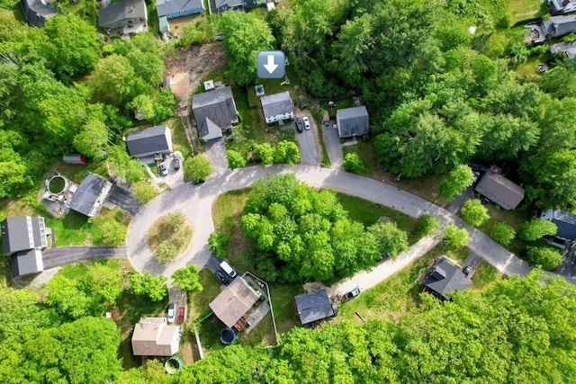 9 St James Pl, Lewiston, ME 04240 - aerial view of property and surrounding area with nearby suburban area