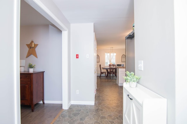 9 St James Pl, Lewiston, ME 04240 - hallway featuring baseboards