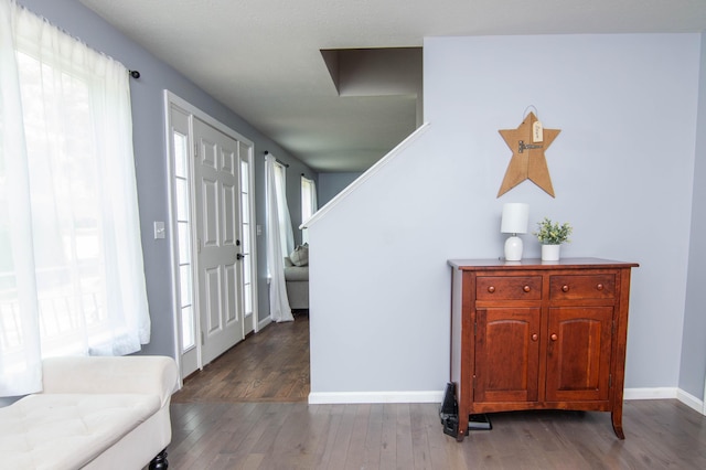 9 St James Pl, Lewiston, ME 04240 - foyer featuring wood finished floors and baseboards