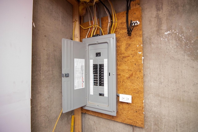 9 St James Pl, Lewiston, ME 04240 - utility room featuring electric panel