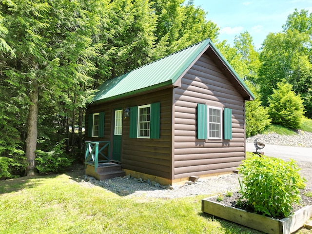 25 Loop Rd, Chester, ME 04457 - view of outdoor structure with a vegetable garden