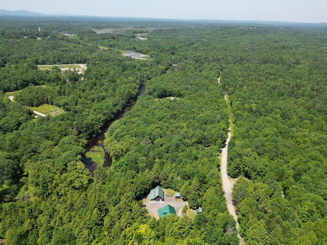 25 Loop Rd, Chester, ME 04457 - aerial overview of property's location featuring a forest