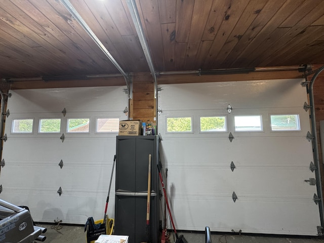 25 Loop Rd, Chester, ME 04457 - garage featuring wood ceiling