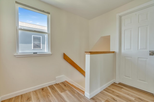 9 Riverside Ave, Saco, ME 04072 - stairway featuring wood finished floors and baseboards