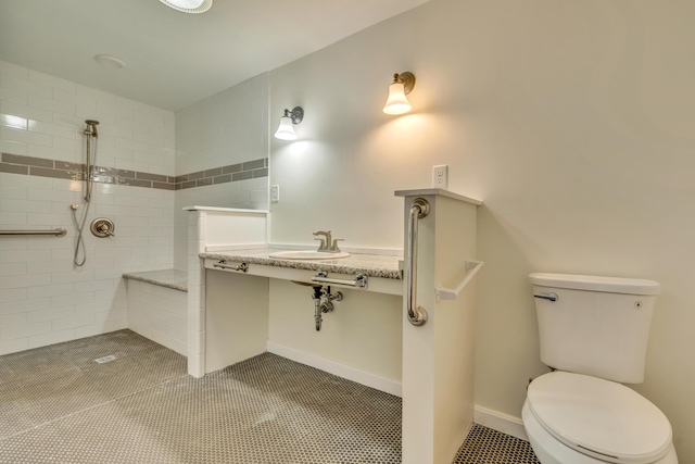 9 Riverside Ave, Saco, ME 04072 - bathroom featuring a walk in shower and toilet