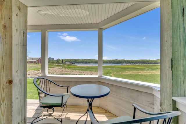 9 Riverside Ave, Saco, ME 04072 - deck with a water view
