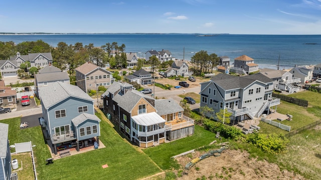 9 Riverside Ave, Saco, ME 04072 - aerial perspective of suburban area with a large body of water