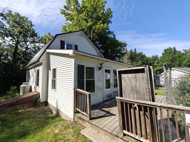 1052 Douty Hill Rd, Sangerville, ME 04479 - view of wooden deck
