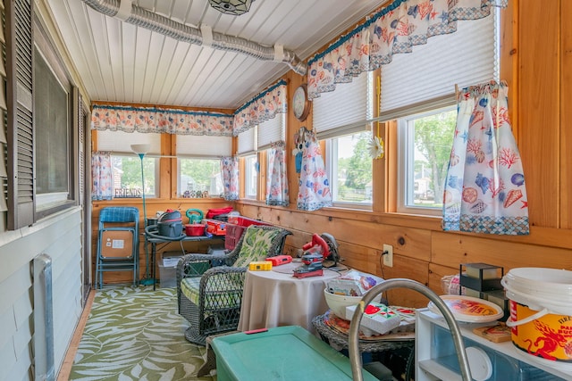 11 Gertrude Ave, Biddeford, ME 04005 - sunroom / solarium with plenty of natural light and wooden walls