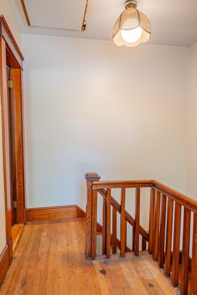 11 Gertrude Ave, Biddeford, ME 04005 - stairs featuring wood-type flooring