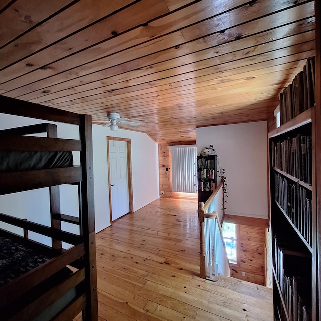71 Mountain View Dr, Hartford, ME 04220 - bedroom with hardwood / wood-style floors and wood ceiling
