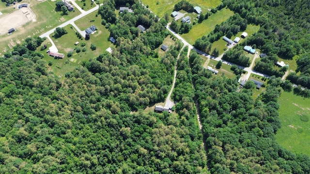 27 Hodgdon Rd, Levant, ME 04456 - aerial view of property and surrounding area with a forest