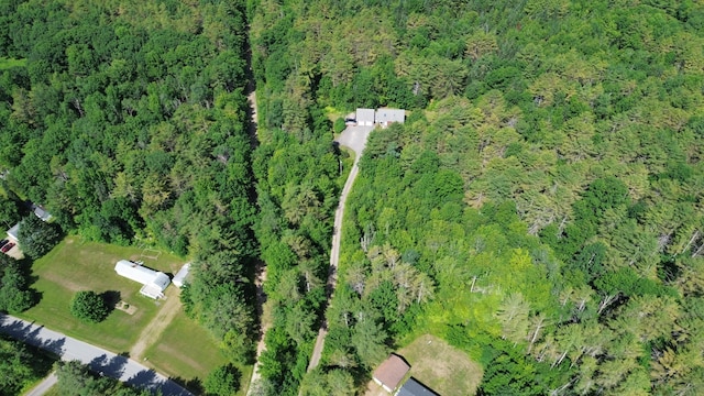 27 Hodgdon Rd, Levant, ME 04456 - aerial view of property and surrounding area with a forest