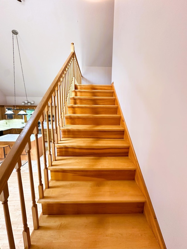 27 Hodgdon Rd, Levant, ME 04456 - stairway with wood finished floors