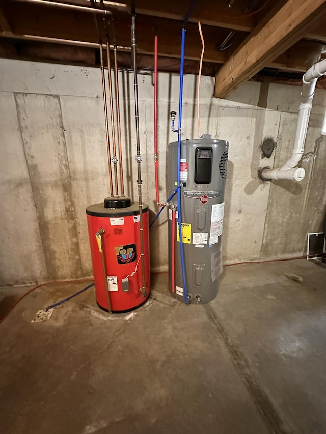 27 Hodgdon Rd, Levant, ME 04456 - utility room featuring water heater