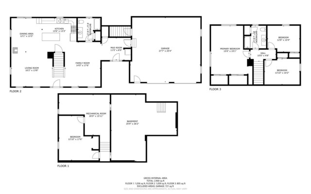 34 Cari Way, Sidney, ME 04330 - view of floor plan / room layout