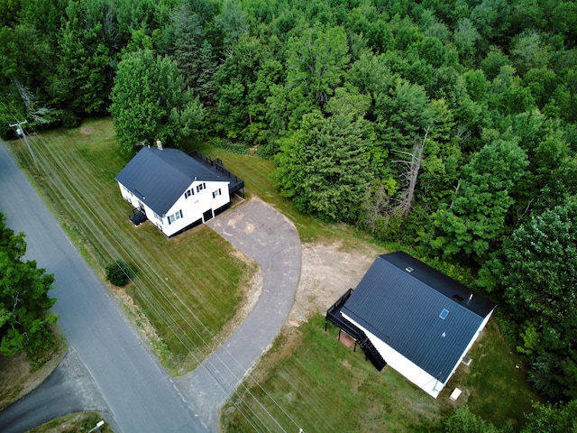 199 Middle Rd, Bradford, ME 04410 - view of subject property with a heavily wooded area