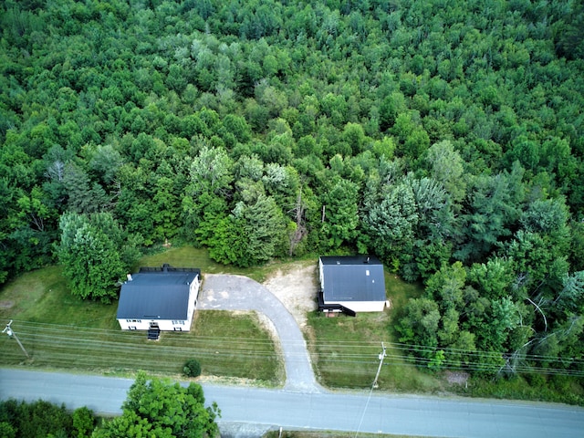 199 Middle Rd, Bradford, ME 04410 - aerial view of property and surrounding area featuring a forest