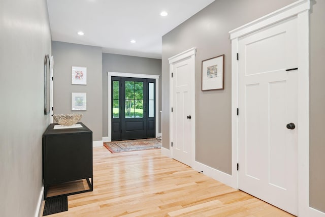 65 Wildbrook Ln, Eliot, ME 03903 - foyer featuring light wood-style floors and recessed lighting