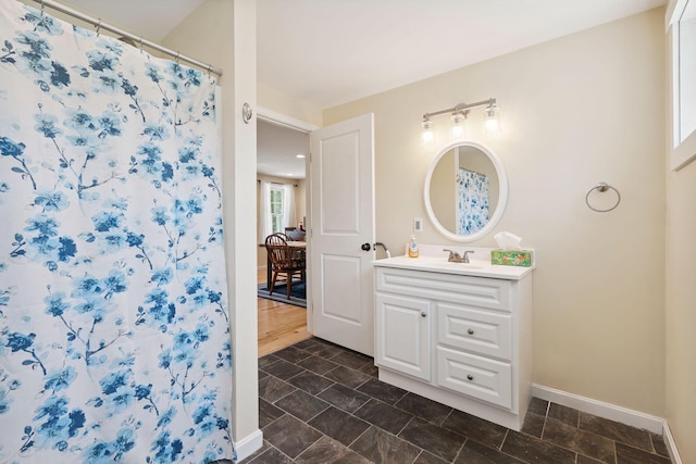 65 Wildbrook Ln, Eliot, ME 03903 - bathroom with vanity and a shower with curtain