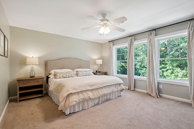 65 Wildbrook Ln, Eliot, ME 03903 - bedroom featuring light colored carpet and a ceiling fan