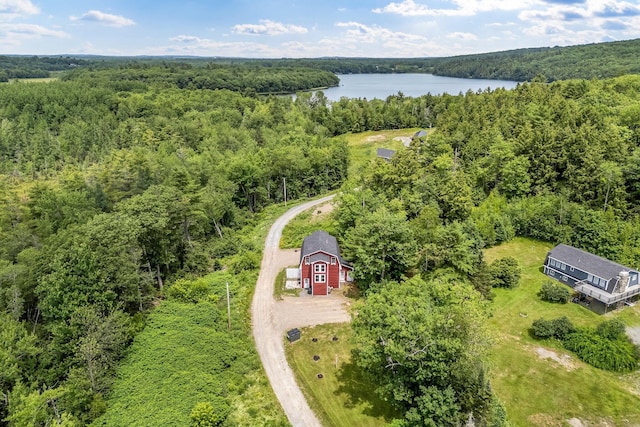 17 Applehead Way, Orrington, ME 04474 - bird's eye view of a heavily wooded area and a large body of water