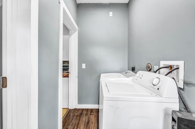 17 Applehead Way, Orrington, ME 04474 - laundry area with washer and dryer and dark wood-style floors