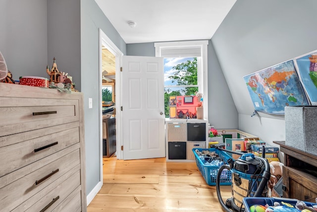 17 Applehead Way, Orrington, ME 04474 - recreation room featuring light wood-type flooring and lofted ceiling