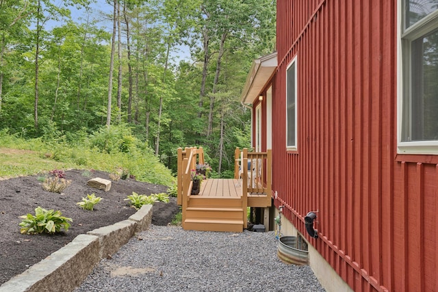 2288 W River Rd, Sidney, ME 04330 - view of property exterior with a wooden deck