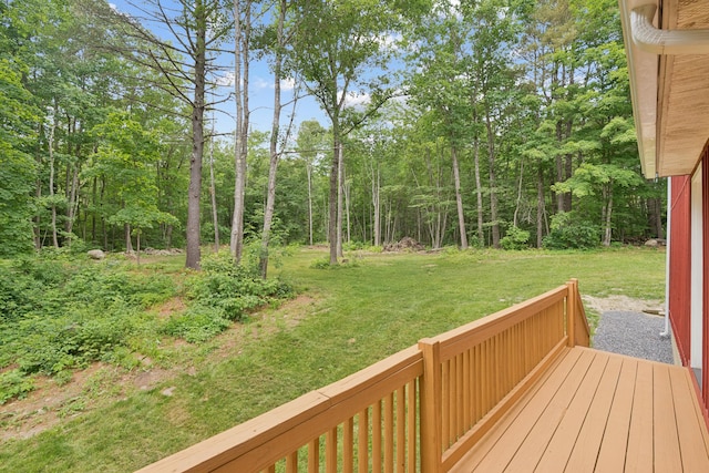 2288 W River Rd, Sidney, ME 04330 - wooden deck featuring a yard