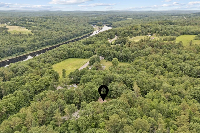2288 W River Rd, Sidney, ME 04330 - aerial view of a forest and a large body of water