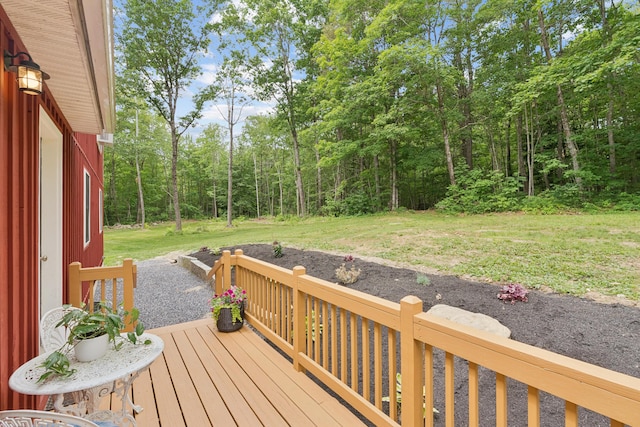 2288 W River Rd, Sidney, ME 04330 - deck with a lawn