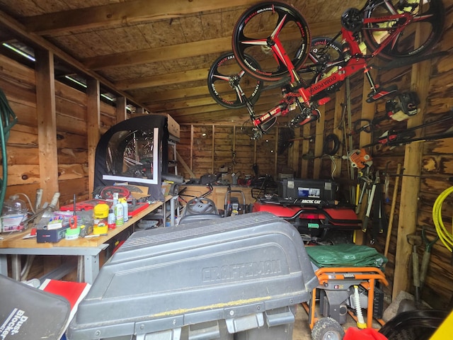 17 Cross St, Kingman Twp, ME 04451 - view of garage