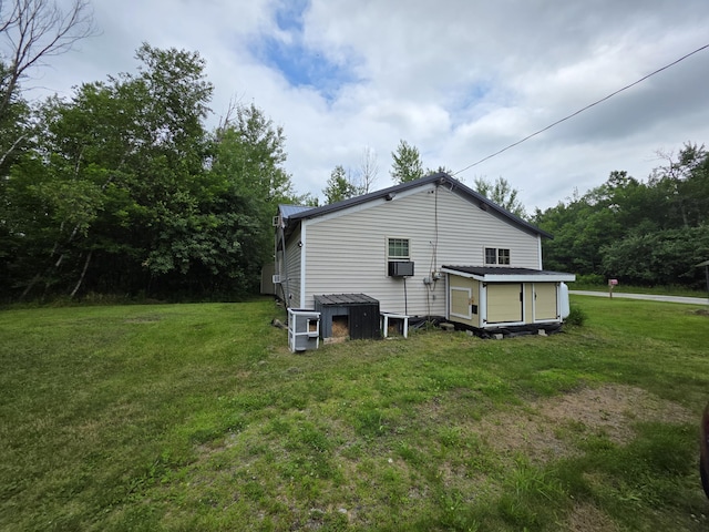 17 Cross St, Kingman Twp, ME 04451 - back of property with a yard