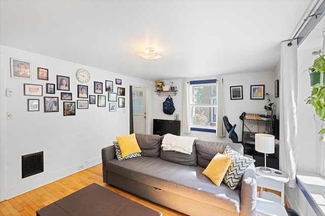 46 Meadow Way, Bath, ME 04530 - living room featuring light wood-type flooring