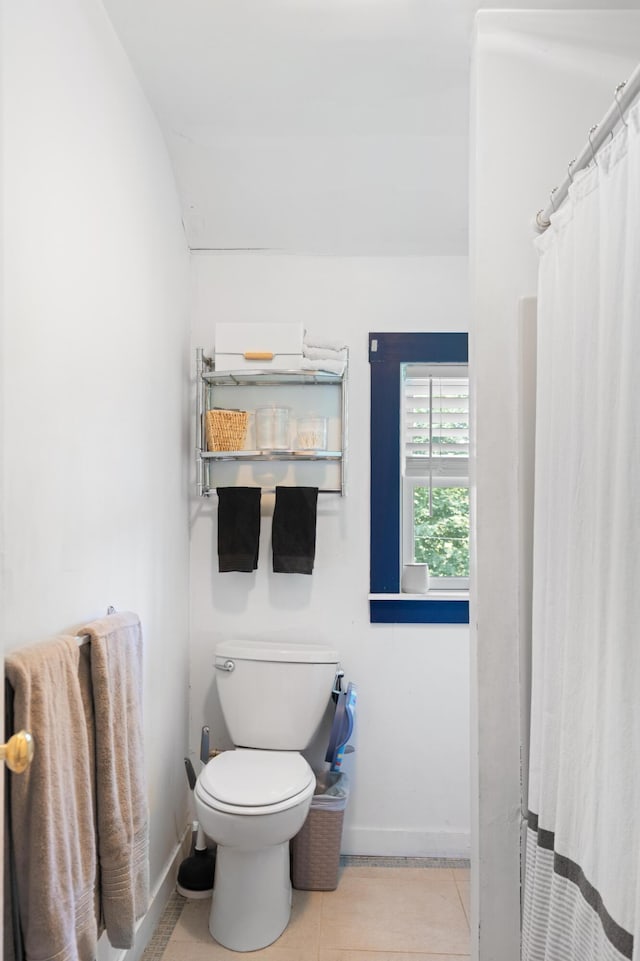 46 Meadow Way, Bath, ME 04530 - full bath featuring tile patterned floors and curtained shower