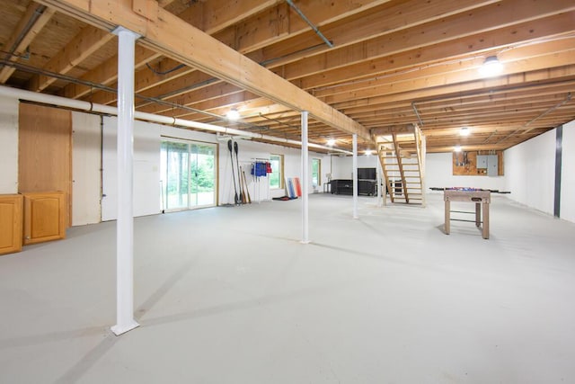 106 Sunset Bay Dr, Steuben, ME 04680 - basement with electric panel