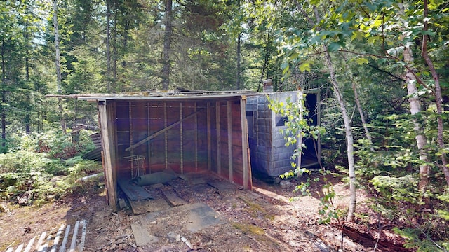 LotA Goodwin Road, Carthage, ME 04224 - view of outbuilding with a wooded view