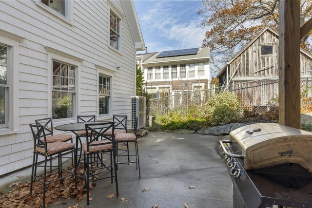 38 Atlantic Ave, Boothbay Harbor, ME 04538 - view of patio / terrace with area for grilling and outdoor dining area