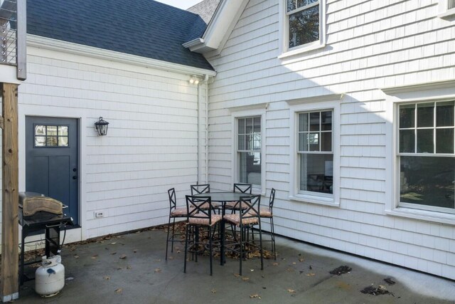 38 Atlantic Ave, Boothbay Harbor, ME 04538 - view of patio with outdoor dining space and grilling area