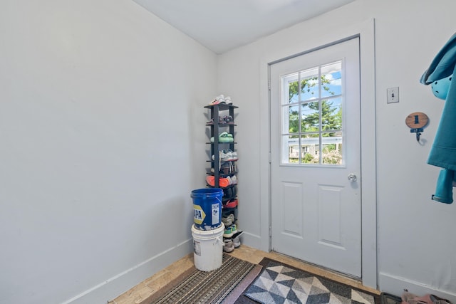 47 Fall Brook St, Portland, ME 04103 - doorway to outside with baseboards
