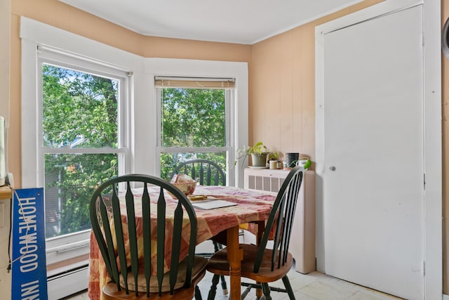 47 Fall Brook St, Portland, ME 04103 - dining area with a baseboard radiator