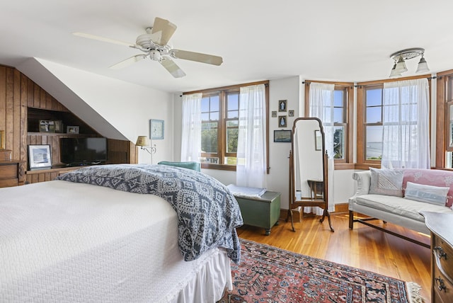 78 Seashore Ave, Portland, ME 04108 - bedroom with wood finished floors and ceiling fan